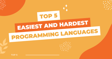 Top 5 easiest and hardest programming languages