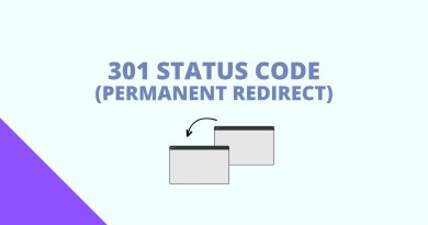 301 status code - permanent redirect