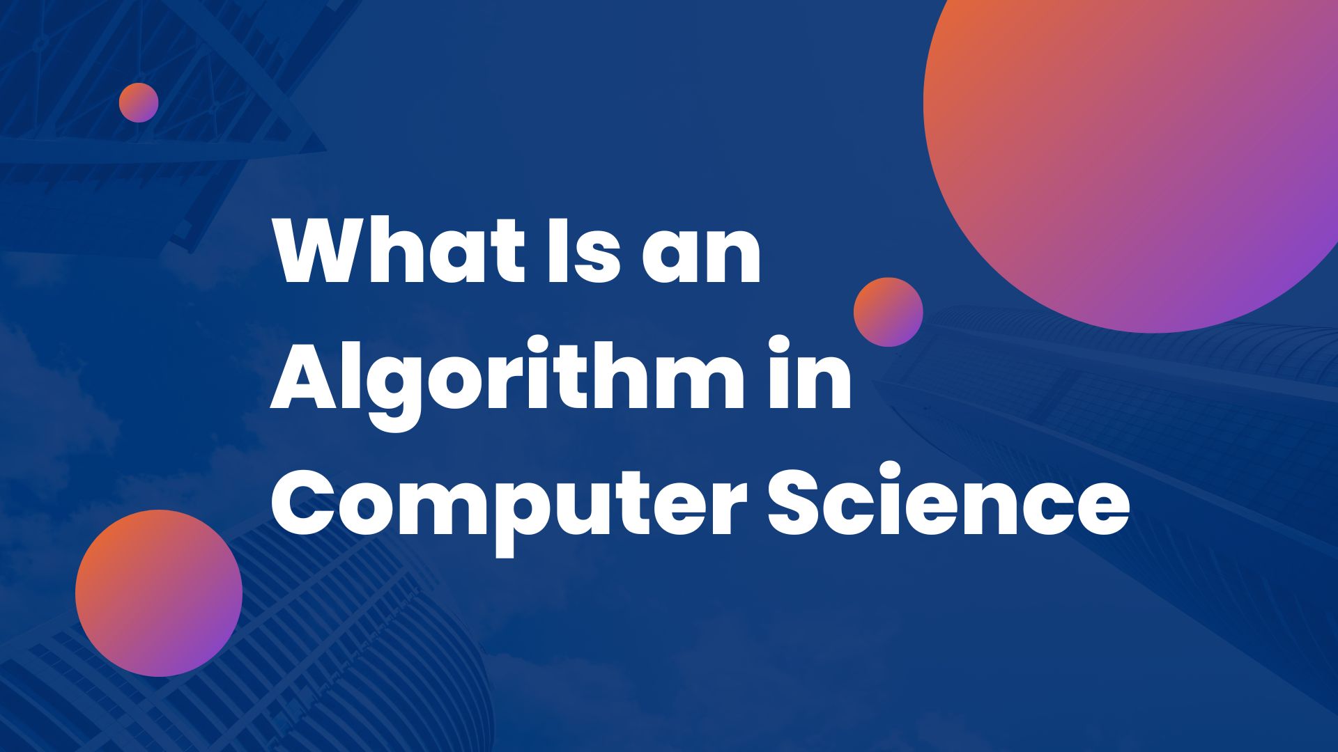 algorithms computer science